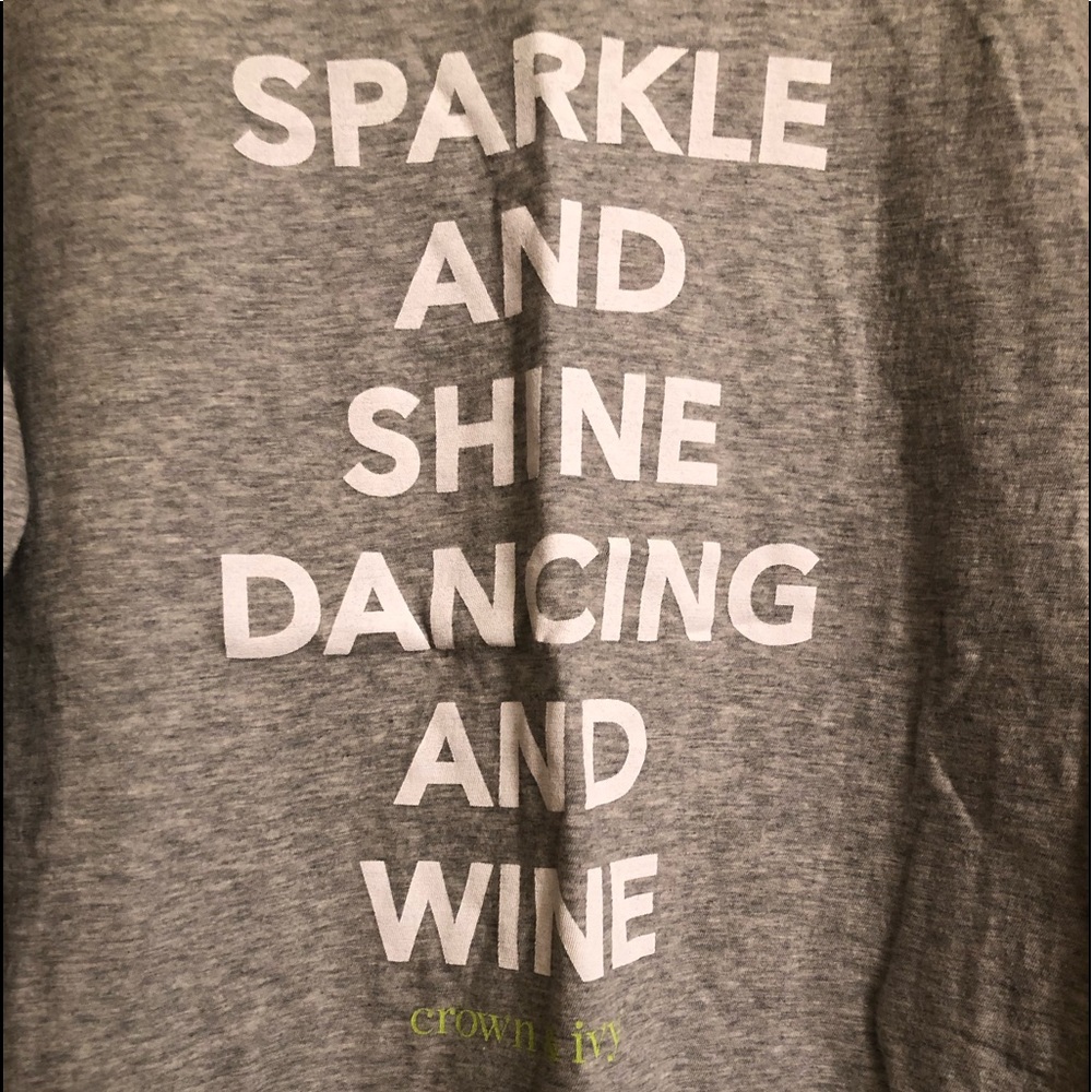 Crown & Ivy Longsleeve Crewneck T-shirt Sz Medium - Picture 5 of 7